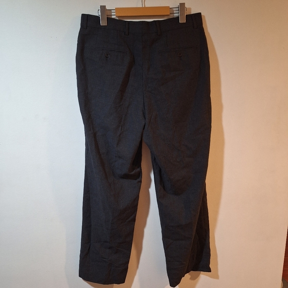 Vintage Hugo Boss Trousers - Men's 34R Dark Grey 100% Virgin Wool - Picture 5 of 7